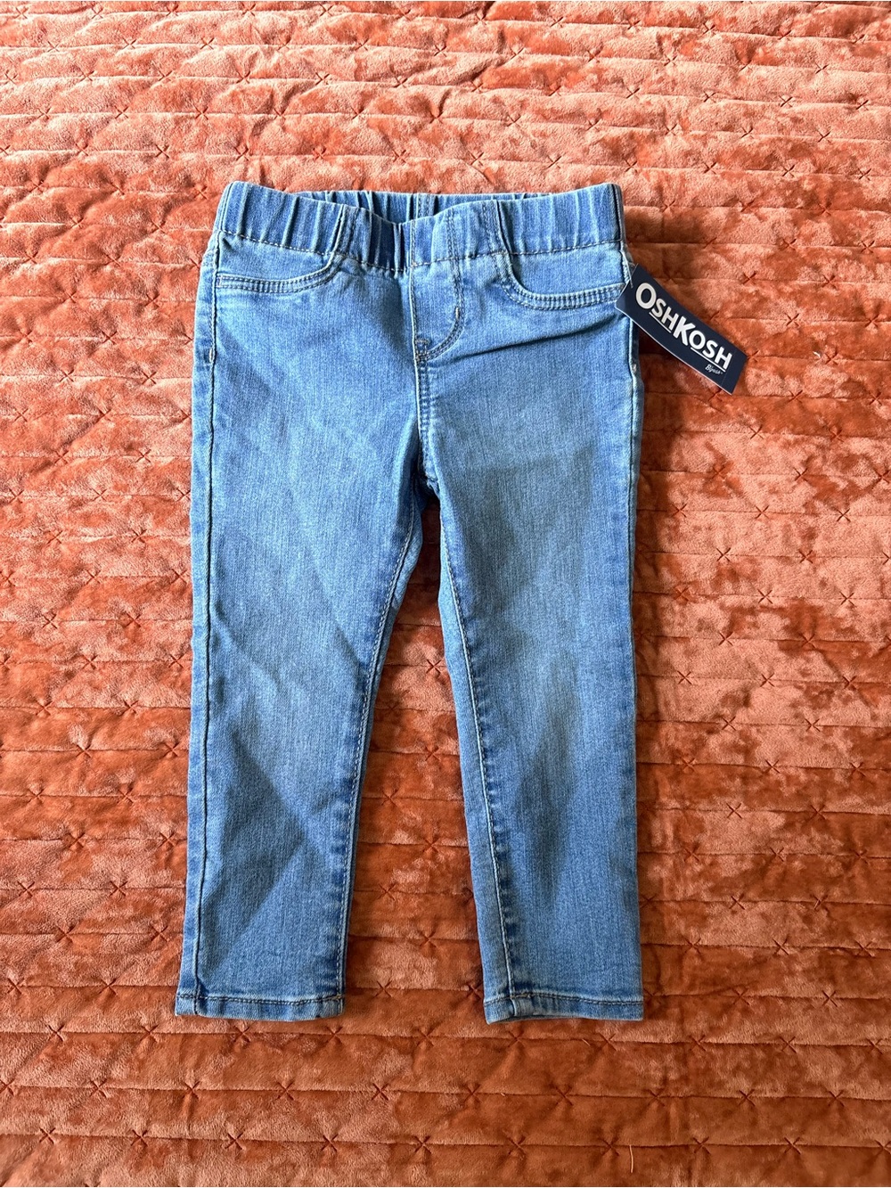 NWT OshKosh B'gosh Blue Denim Stretch Kids Leggings